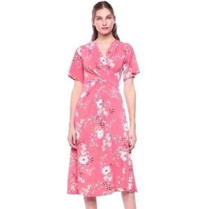 Brand New Chaus 3/4 SLV V-Neck Floral Dress